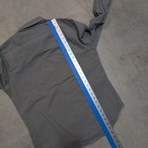 Proof Huckberry Button Up Shirt Mens M Gray Long Sleeve Casual - Picture 5 of 6